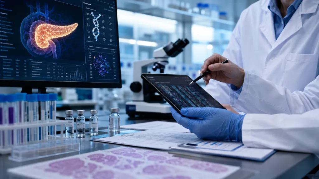 Eli Lilly and Company’s investigational drug olomorasib has received FDA Breakthrough Therapy designation for previously treated KRAS G12C-mutant advanced pancreatic cancer, supporting an expedited development pathway for the precision oncology programme. Representative image.
