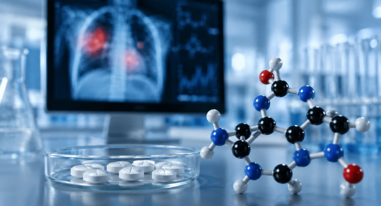 A representative image illustrating BlossomHill Therapeutics’ BH-30643 lung cancer program as the FDA grants Fast Track designation for the investigational therapy targeting EGFR C797S-positive non-small cell lung cancer after resistance to third-generation EGFR inhibitors.