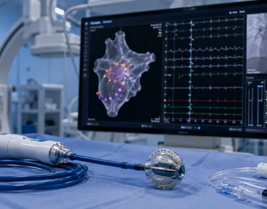 Medtronic’s Affera Mapping and Ablation System with the Sphere-9 catheter has gained an expanded European CE Mark for ventricular arrhythmias, extending its integrated mapping, pulsed-field and radiofrequency ablation workflow into ventricular procedures. Representative image.