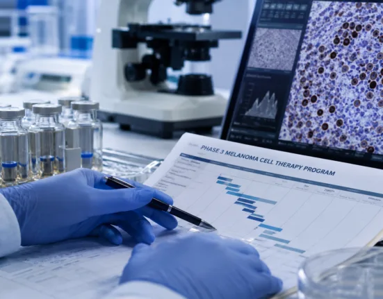 A representative image illustrating Immatics’ anzu-cel melanoma program as the company revises the SUPRAME Phase 3 statistical plan and targets a definitive progression-free survival readout in the first half of 2027.