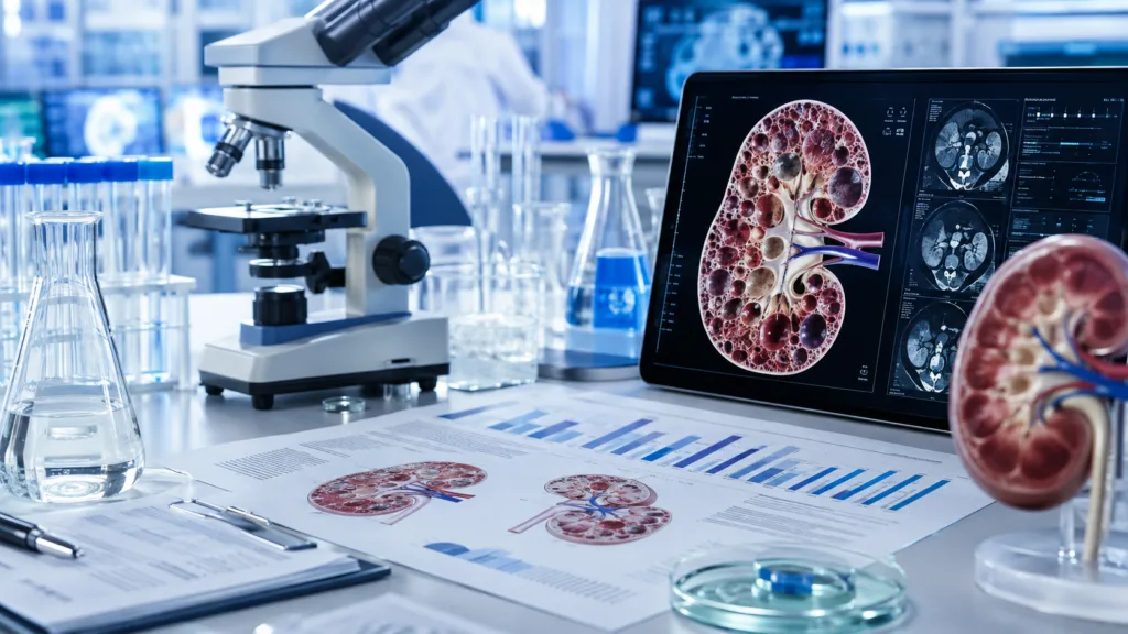 Mezzion’s investigational drug udenafil has reduced kidney cyst burden in an ADPKD animal study, strengthening the scientific rationale for the company’s planned Phase 2b clinical programme. Representative image.