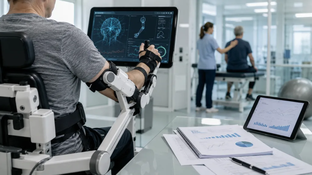 MindMaze Therapeutics is sharpening its focus on neurotherapeutics after completing its organizational simplification, while the revised CHF 8 million Neuro.io equity financing schedule puts funding, liquidity and commercial execution in focus. Representative image.
