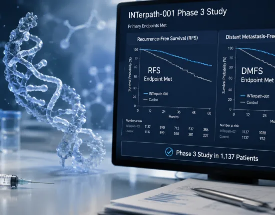 INTerpath-001 met recurrence-free survival and distant metastasis-free survival endpoints in 1,137 patients, delivering the first positive Phase 3 readout for an individualized mRNA cancer therapy and strengthening the case for personalized oncology approaches. Representative image.