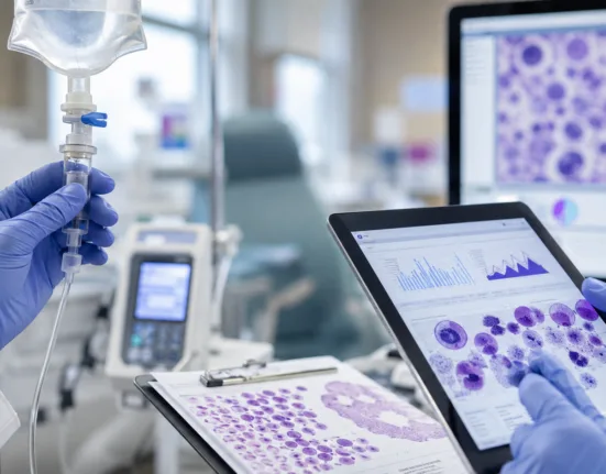 A representative image illustrating Johnson & Johnson’s TECVAYLI plus daratumumab multiple myeloma combination as European approval follows Phase 3 data showing an 83.4% reduction in the risk of disease progression or death.