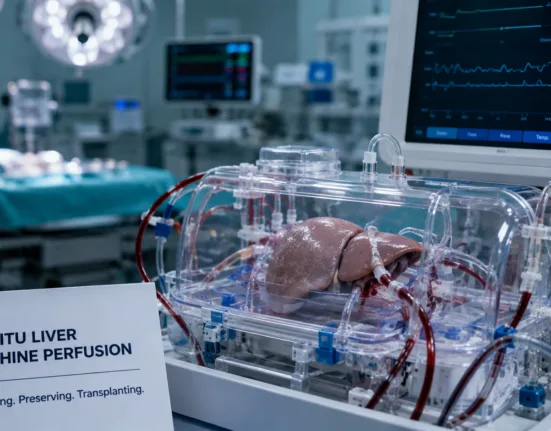 NICE support for routine NHS access to ex-situ liver machine perfusion could reduce funding variation while expanding use of technology designed to assess and preserve donor livers before transplantation. Representative image.