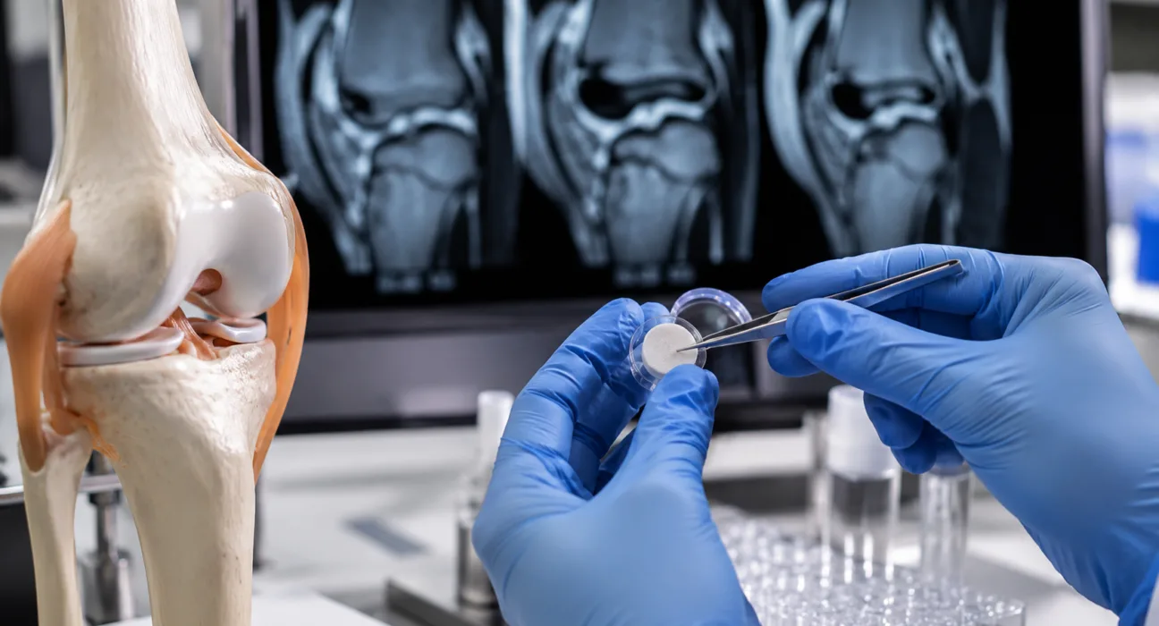 Nanochon’s Chondrograft knee cartilage implant has received authorization in Panama to begin a first-in-human clinical study, expanding the company’s early feasibility programme as it builds safety and performance evidence for future pivotal development. Representative image.