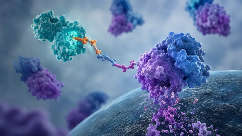 The first PROTAC approval marks a major milestone for targeted protein degradation, offering clinical validation for a drug strategy designed to eliminate disease-driving proteins rather than simply inhibit them. Representative image.