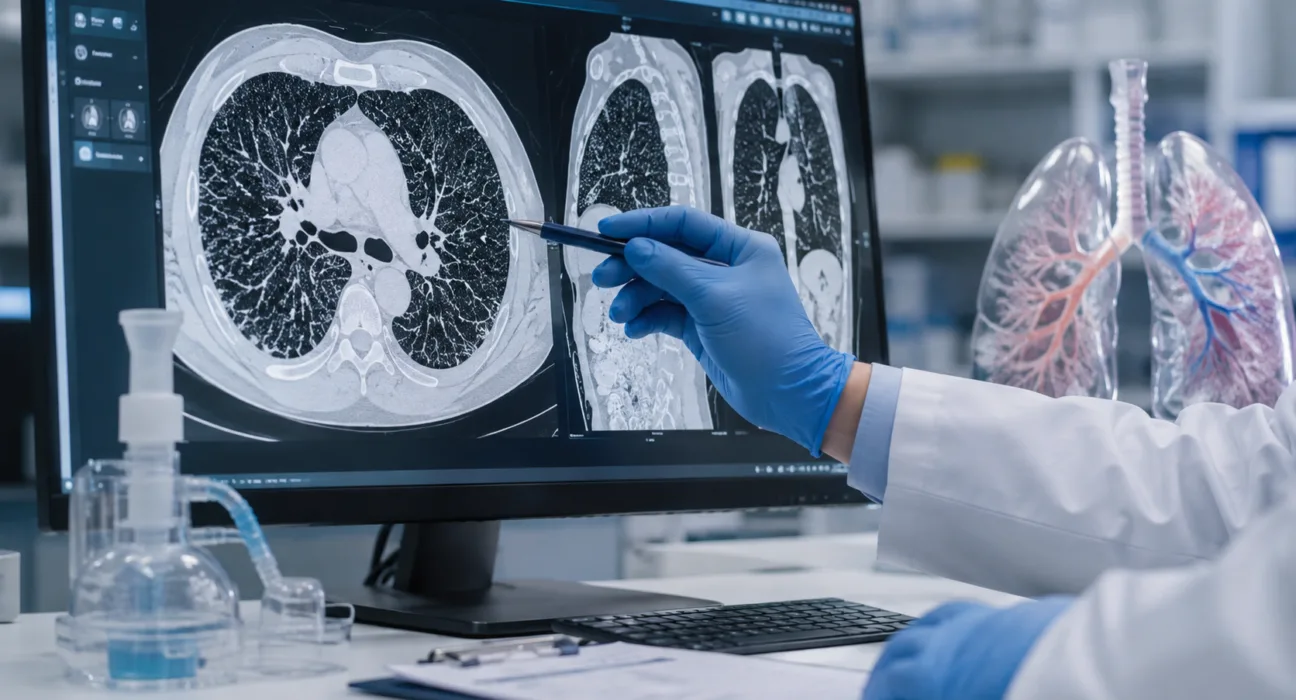 A representative image illustrating Rein Therapeutics’ LTI-03 idiopathic pulmonary fibrosis program as the FDA grants Fast Track designation and the inhaled therapy advances toward closely watched Phase 2 RENEW data in the second half of 2026.