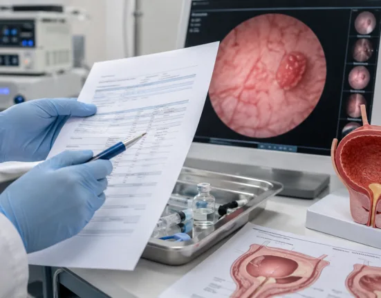 A representative image illustrating UroGen Pharma’s UGN-103 bladder cancer program as the company submits its FDA application following a 77.8% complete response rate in the Phase 3 UTOPIA trial.