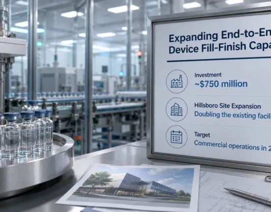 Genentech is investing about $750 million to add end-to-end device fill-finish capabilities in Oregon, doubling its Hillsboro manufacturing site and targeting commercial operations in 2031. Representative image.