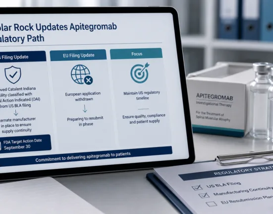 Scholar Rock has preserved apitegromab’s September 30 FDA target date by removing the OAI-classified Catalent Indiana facility from its US filing and shifting to an alternate manufacturer, while preparing to resubmit the European application. Representative image.