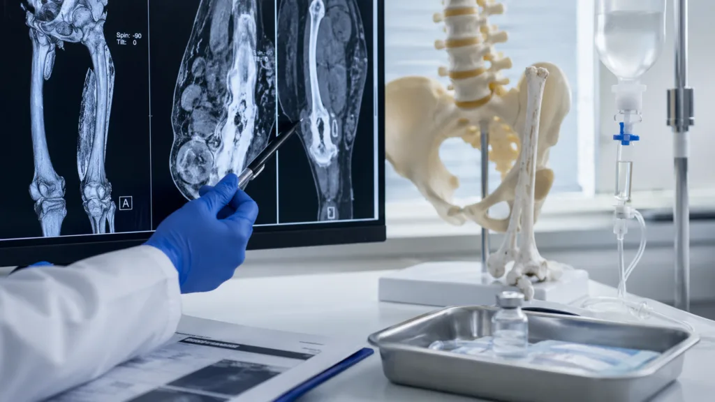 A representative image illustrating Regeneron Pharmaceuticals’ Pasatru approval as the FDA clears the new fibrodysplasia ossificans progressiva treatment after Phase 3 data showed a 90% reduction in new heterotopic ossification lesions.