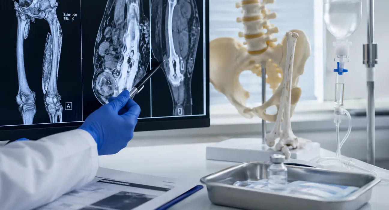 A representative image illustrating Regeneron Pharmaceuticals’ Pasatru approval as the FDA clears the new fibrodysplasia ossificans progressiva treatment after Phase 3 data showed a 90% reduction in new heterotopic ossification lesions.