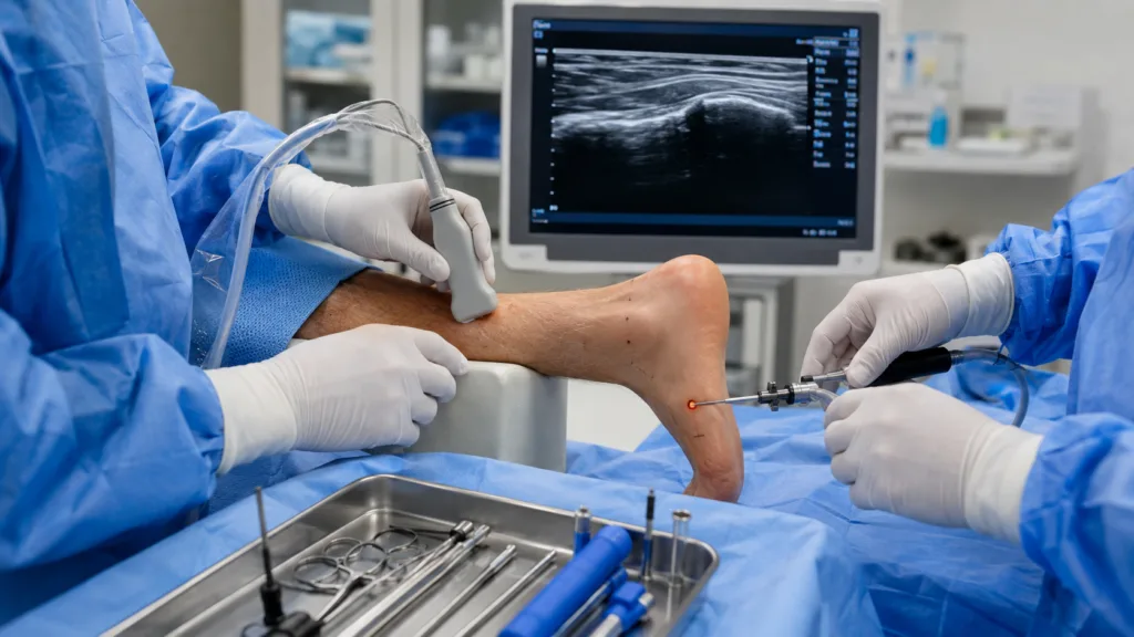 Aztron Medtech’s TendMIN Achilles tendon repair system has now surpassed 200 U.S. procedures as the company accelerates commercial expansion following its Taiwan Presidential Award win. Representative image.