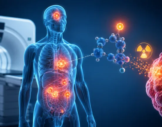 Radiotheranostics combines molecular imaging with targeted radioactive drugs, allowing clinicians to identify tumors carrying the therapeutic target before delivering systemic radiation treatment. Representative image.