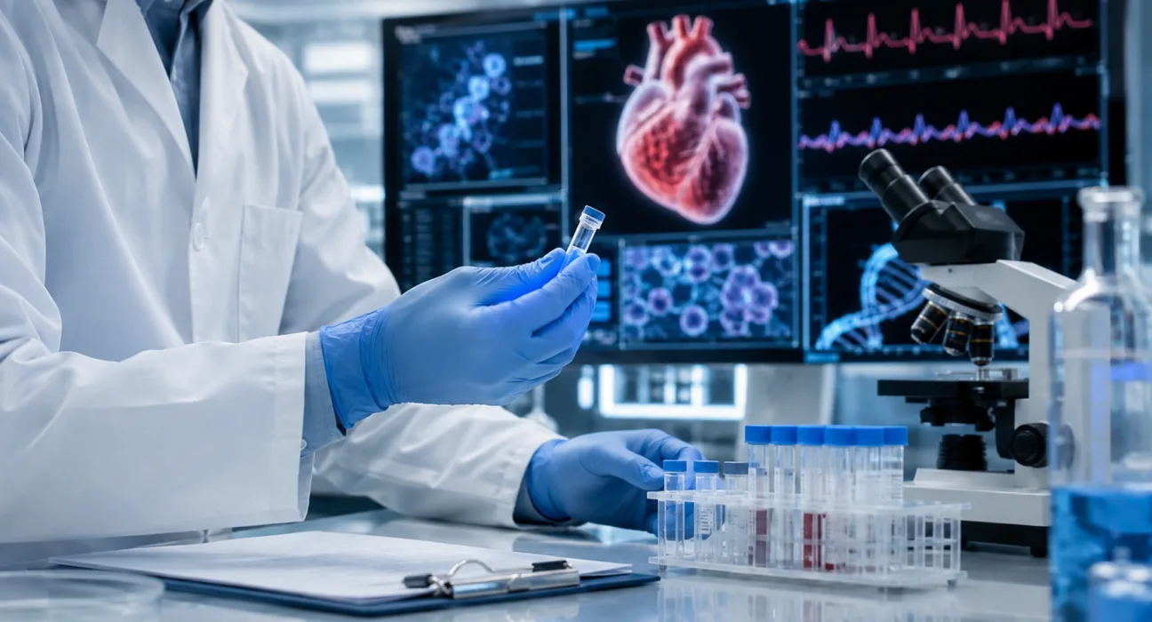 A representative image illustrating Lexeo Therapeutics’ LX2020 gene therapy research after the one-time treatment gained FDA RMAT designation for PKP2-associated arrhythmogenic cardiomyopathy.