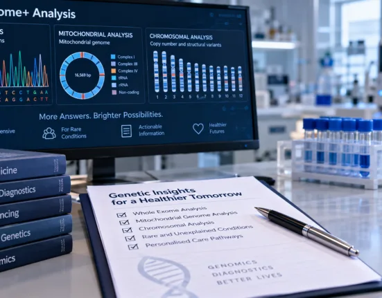 Advanced genomic sequencing technologies support the diagnosis of rare and unexplained genetic disorders as Helix launches Whole Exome+, combining exome, mitochondrial and chromosomal analysis into a single comprehensive genetic testing solution. Representative image.
