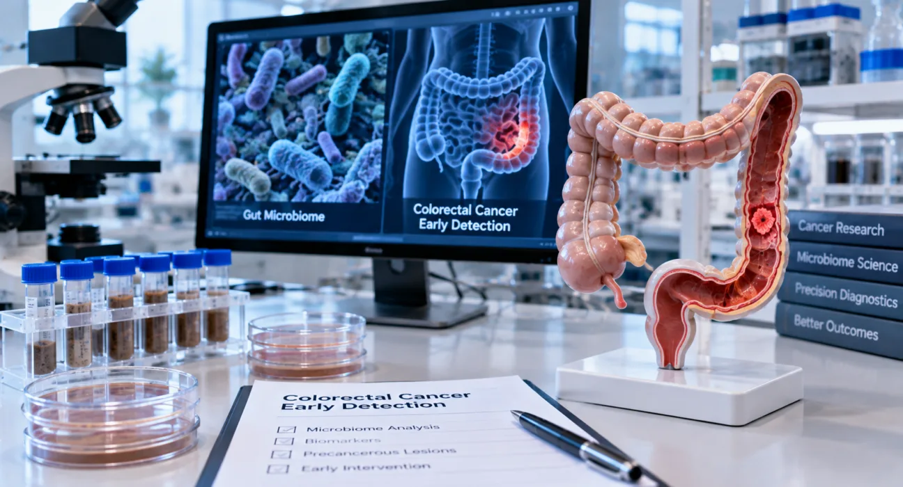Microbiome-based colorectal cancer screening research advances as the National Cancer Institute funds Intus Bio to develop an early detection test for early-onset colorectal cancer and precancerous colorectal lesions. Representative image.