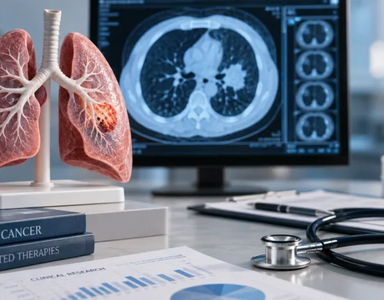 Targeted lung cancer therapy is becoming increasingly important as Johnson & Johnson expands Rybrevant across EGFR-mutated non-small cell lung cancer treatment. Representative image.