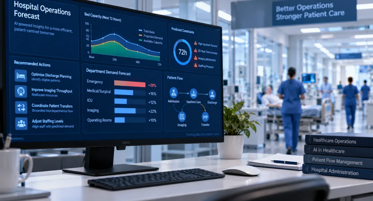GE HealthCare is expanding artificial intelligence into hospital capacity and workflow management with its CareIntellect software platform. Representative image.