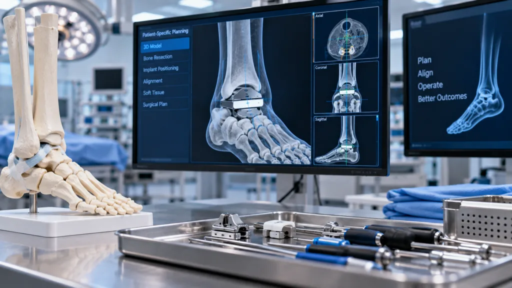 Stryker is integrating patient-specific three-dimensional planning with its Incompass Total Ankle System as orthopaedic care becomes increasingly connected. Representative image.