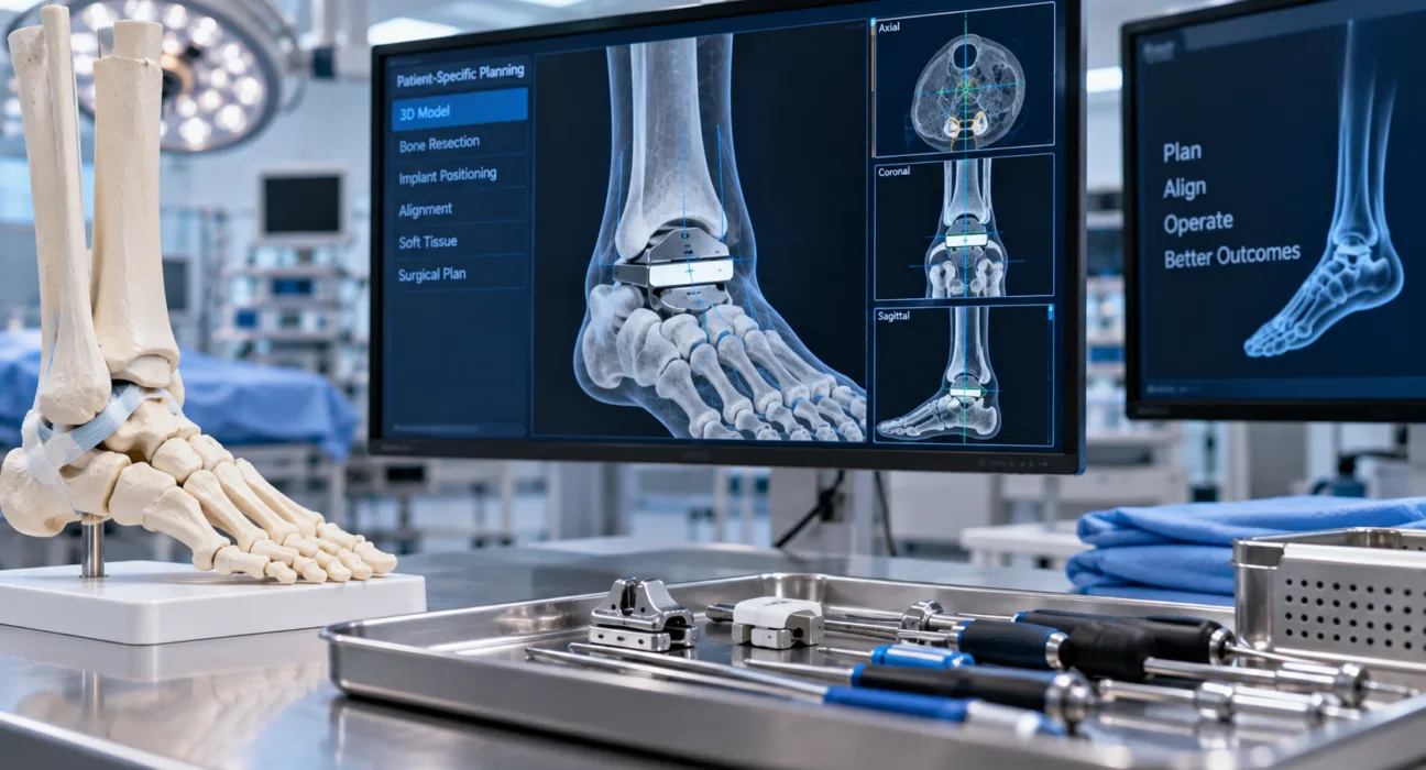 Stryker is integrating patient-specific three-dimensional planning with its Incompass Total Ankle System as orthopaedic care becomes increasingly connected. Representative image.