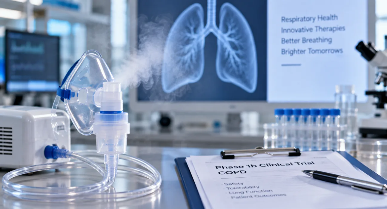 SMSbiotech moves closer to a U.S. Phase 1b COPD trial after the FDA cleared its study to proceed, testing nebulized allogeneic SMS Cells with first dosing targeted for the fourth quarter. Representative image.