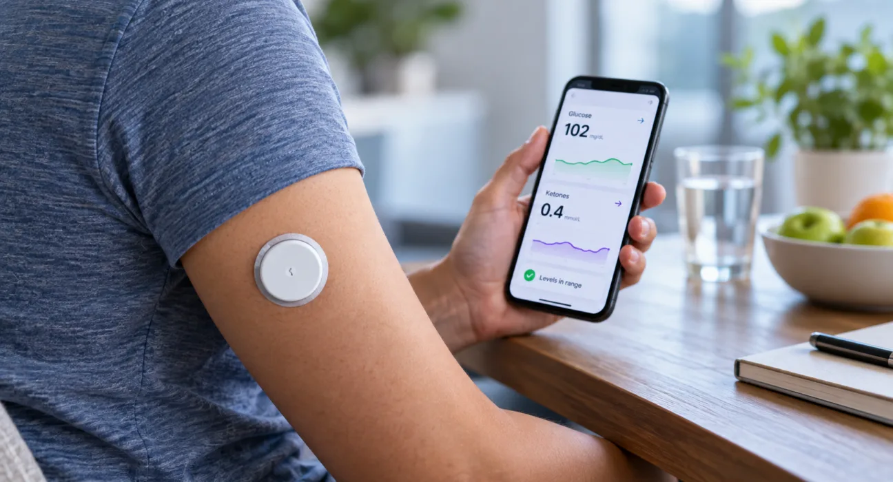 Abbott’s Libre Duo combines continuous glucose monitoring with ketone detection to provide earlier warning of diabetic ketoacidosis risk. Representative image.