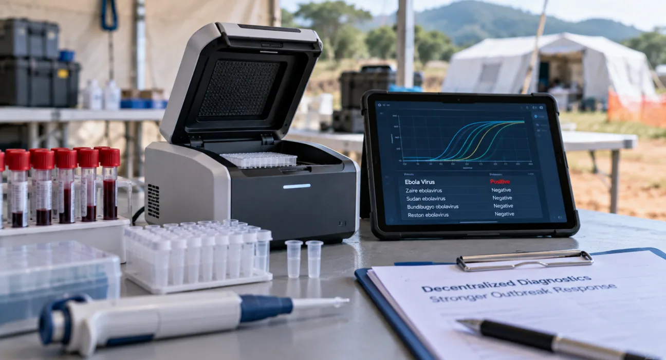 Co-Diagnostics and ReadyGo begin feasibility work combining portable blood sample preparation with the Co-Dx PCR platform, using decentralized Ebola detection as the first test case. Representative image.