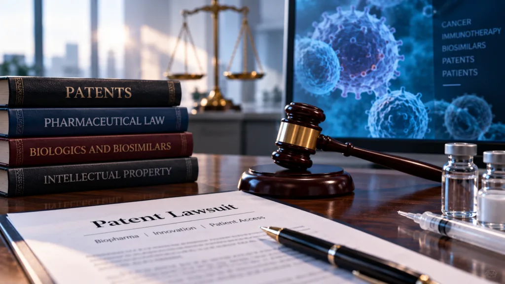 Bristol Myers Squibb is defending its multibillion-dollar Opdivo immunotherapy franchise as Amgen develops a proposed nivolumab biosimilar ahead of approaching United States patent expiry. Representative image.