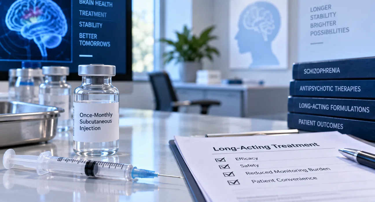 Teva Pharmaceutical Industries’ once-monthly TEV-’749 could make long-acting olanzapine more practical if FDA review supports use without the three-hour post-injection monitoring required for existing olanzapine depot therapy. Representative image.