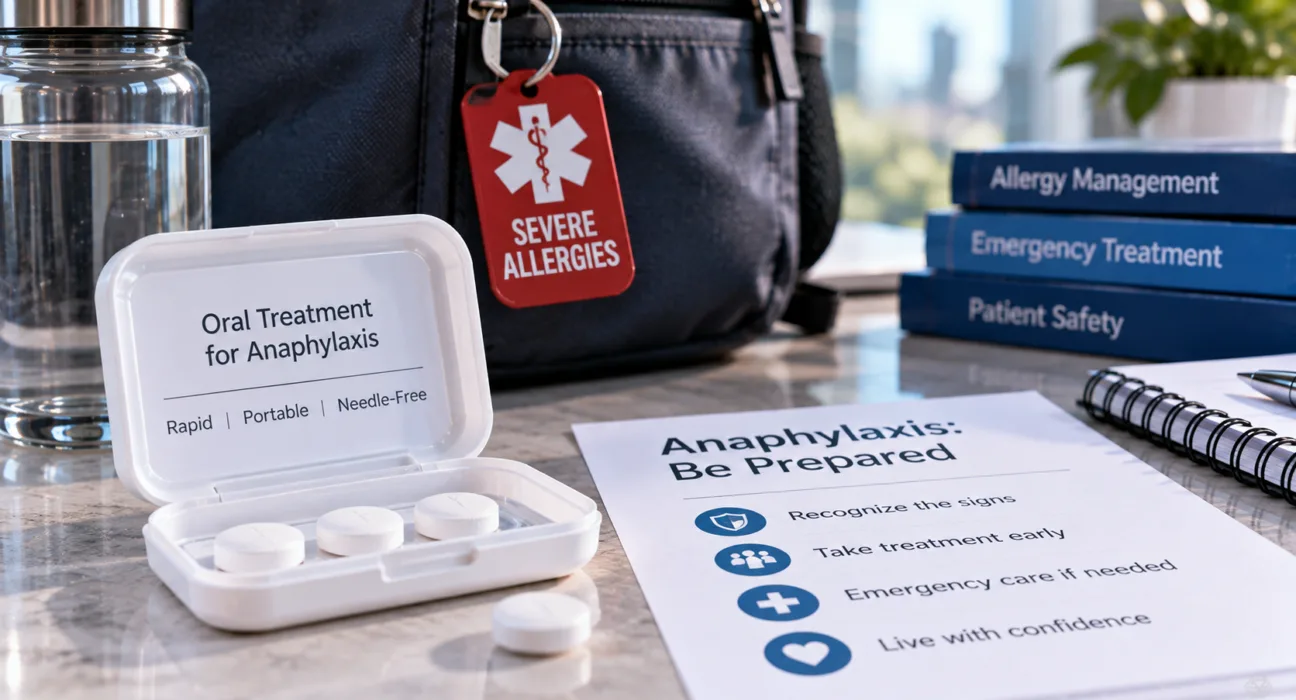 Aquestive Therapeutics has resubmitted Anaphylm to the FDA after redesigning the sublingual film's emergency-use packaging and completing additional human-factors and pharmacokinetic testing. Representative image.
