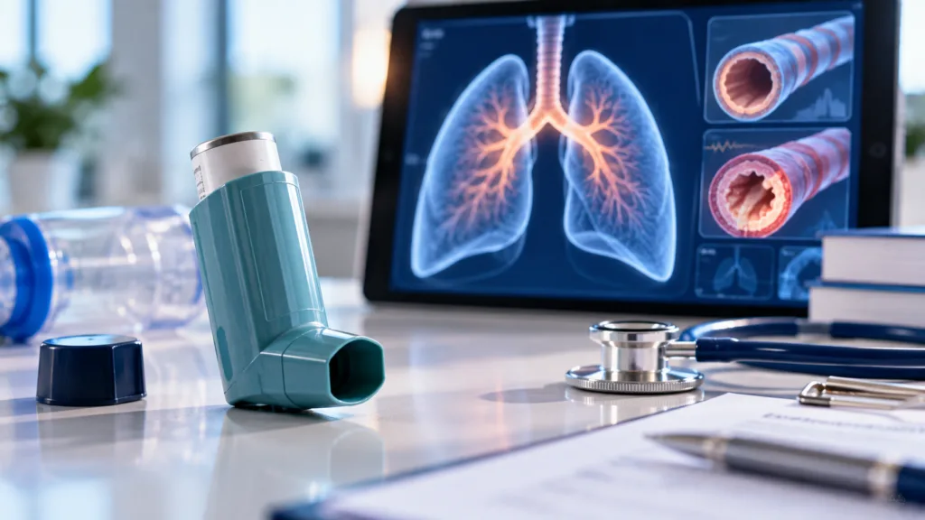 AstraZeneca is expanding Trixeo Aerosphere beyond chronic obstructive pulmonary disease into uncontrolled asthma across Europe for patients aged 12 years and older. Representative image.