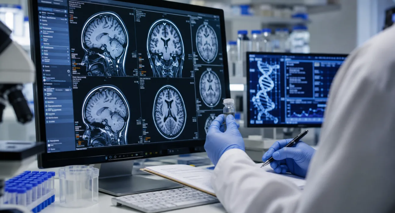 Representative image: Huntington’s disease gene therapy research as uniQure submits AMT-130 for accelerated FDA approval following three-year clinical data.