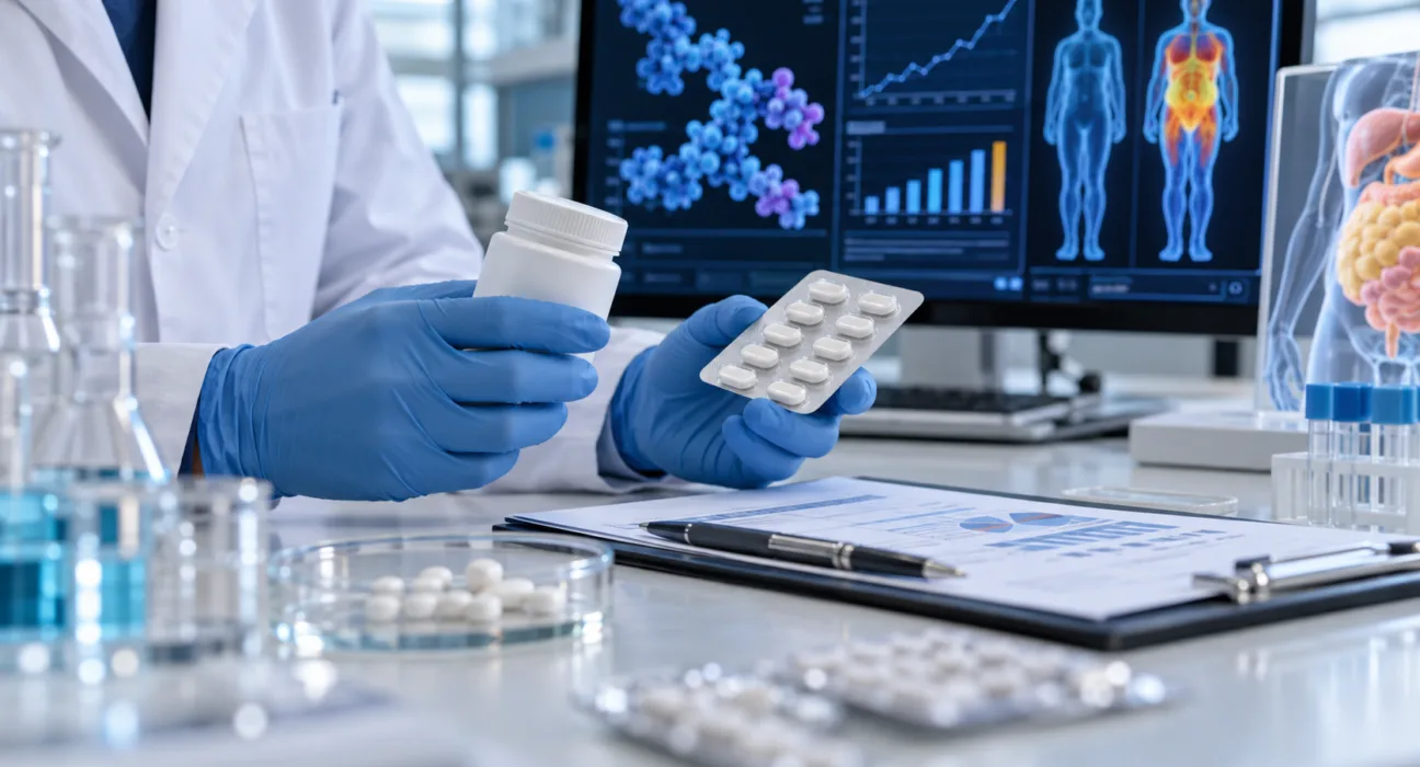 Representative image: Oral metabolic drug research illustrates Novo Nordisk’s $2.6 billion Hengrui deal for once-weekly GLP-1/GIP candidate HRS-1596 in obesity and diabetes.