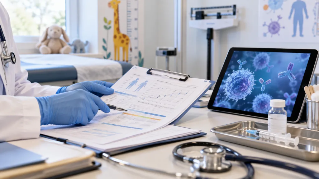 Representative image: Pediatric immune-disorder care illustrates Pharming Group’s Joenja FDA Priority Review for lower-dose treatment in children aged four and older with activated PI3K delta syndrome.