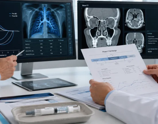 Representative image: Upstream Bio advances verekitug into Phase 3 trials for severe asthma and chronic rhinosinusitis with nasal polyps after FDA alignment.