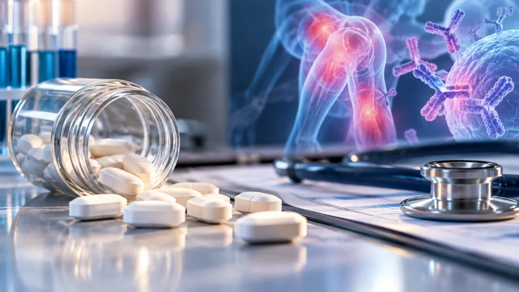 Representative image illustrating lupus drug research as Beeline Medicines reports promising Phase 2 afimetoran results, highlighting its potential as an oral treatment for systemic lupus erythematosus.