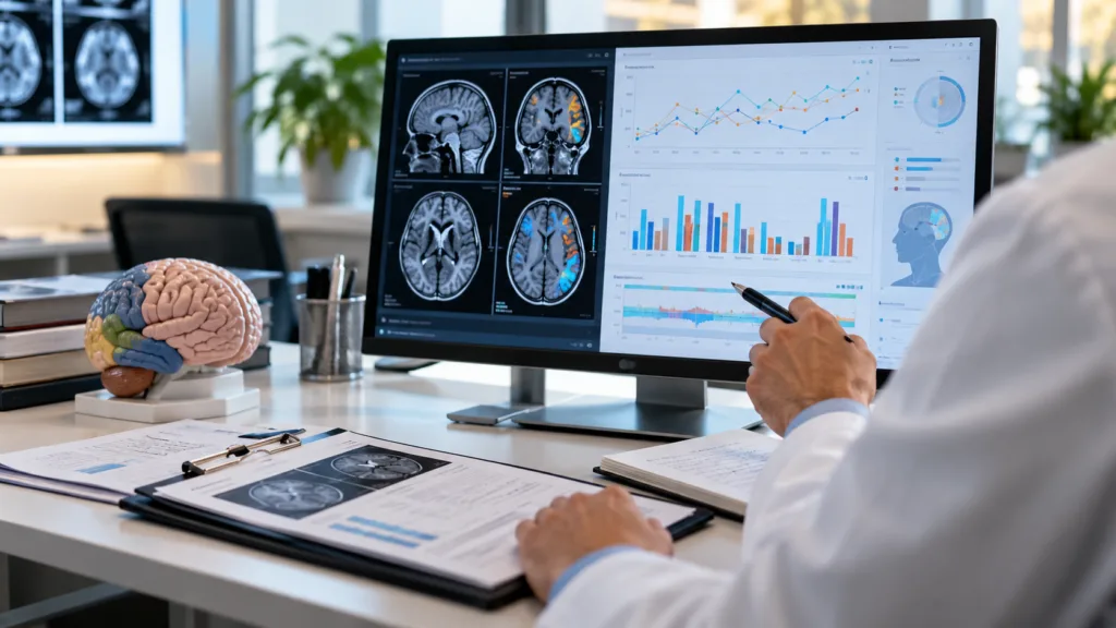 Representative image of bipolar disorder clinical research as Rapport Therapeutics’ RAP-219 meets key Phase 2 trial endpoints, showing promising results in bipolar mania treatment.