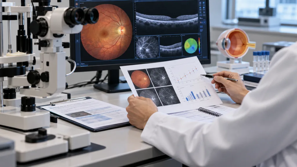 Representative image of uveitis research as Roivant Sciences and Priovant Therapeutics report positive Phase 3 brepocitinib results, reducing treatment failure and improving steroid-free disease control.