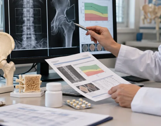 Representative image of osteoporosis research as Entera Bio’s oral drug EB613 shows promising Phase 2 bone density gains ahead of a planned Phase 3 trial.