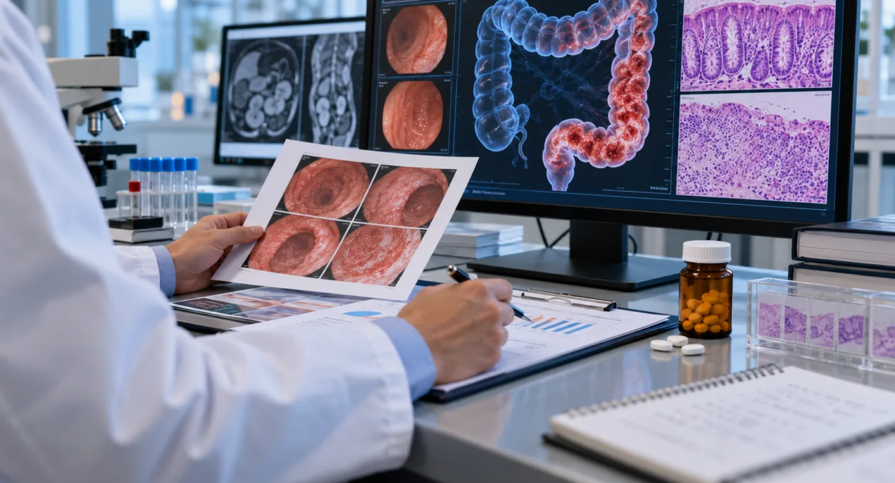 Representative image of ulcerative colitis research as Odyssey Therapeutics’ oral drug OD-001 achieves 27% clinical remission in a Phase 2a trial, showing promising treatment potential.